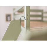  Drveni dječji krevet na kat Savio na razvlačenje - 90x200/140x200 cm - olive - Madrac PE pjena 8 cm-spužvasti madrac | shoptok.hr