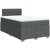 vidaXL Krevet box spring s madracem tamnosivi 120 x 190 cm tkanina | shoptok.hr