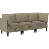  Set namještaja za dnevni boravak 3 pcs Kaki Tkanina | shoptok.hr