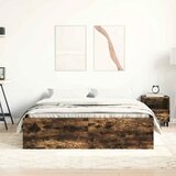  Okvir za krevet boja hrasta 120 x 190 cm mali bračni | shoptok.hr