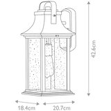 Quintiesse QN-GRANT-M-BU-Ven. spoljašnja zidna lampa GRANT M 1xE27/60W/230V IP44 bronzana | Eponuda.com