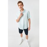 Koton Men's Green Striped Shirt | Shoptok.si