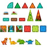 Magnetic Magnetni gradbeni bloki Dinosavri Vulkan Barviti 43 kosov. | Shoptok.si