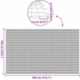  Vrtna ograda dvostrana bijela 1,8x3 m PVC | shoptok.hr