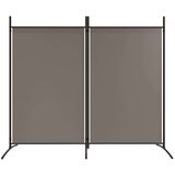 Sobna pregrada s 2 panela antracit 175 x 180 cm od tkanine | shoptok.hr