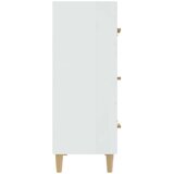  Komoda visok sijaj bela 70x34x90 cm konstruiran les, (20601062) | Shoptok.si