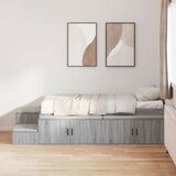  Posteljnjak Siva sonoma Inženirski les Enoposteljna 90 x 190 cm, (22103308) | Shoptok.si