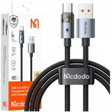 McDodo KABEL USB-A USB-C HITRO POLNJENJE USB TIPA C 6A 100W 1M LED ČRN, (5000334547) Cene