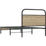  Posteljni okvir brez vzmetnice 107x203 cm dim. hrast inž. les, (21609080) | Shoptok.si