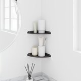  Lebdeća polica s policom s pohranom 2 pcs Crna 18 x 18 x 2 cm | shoptok.hr