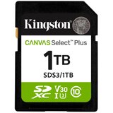 Kingston Canvas Select Plus SD 1TB Class10 U3 V30 UHS-I SDS3/1TB spominska kartica | Shoptok.si