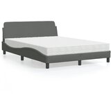 vidaXL Krevet s madracem svjetlosivi 140x200 cm tkanina Cijene