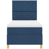  Krevet s opruga kutije s uzglavljem Plava 90 x 190 cm tkanina | shoptok.hr