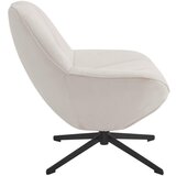 MID.YOU FOTELJ, krem barve tekstil | Shoptok.si