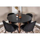 Venture Home Plaza okrugli blagovaonski stol ⌀100 cm, crni | shoptok.hr