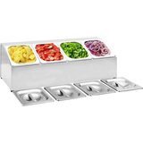 vidaXL Držač Gastronorm za 4 posude GN 1/6 od nehrđajućeg čelika | shoptok.hr