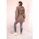 Kesi Insulated raincoat with waist tie mocha | shoptok.hr
