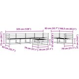  Set vanjskih sofa 7 pcs Bijela | shoptok.hr