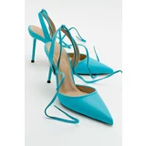 LuviShoes Bonje Blue Women's Heeled Shoes