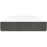  Madrac s oprugama srednje tvrdoće tamnosivi 100x210x20 cm baršunasti | shoptok.hr