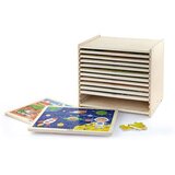 Viga drveni set slagalica, 12 slagalica po 24 komada. na postolju | shoptok.hr