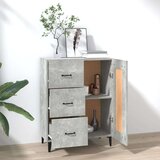  Komoda betonsko siva 69,5x34x90 cm konstruiran les, (20654811) | Shoptok.si