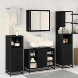 vidaXL set namještaja za kupaonicu 3 pcs crni hrast 80 x 33 x 60 cm | shoptok.hr