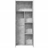  Visoka komoda siva betona 70x35x180 cm od konstruiranog drva | shoptok.hr
