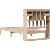  Knjižna postelja brez vzmetnice bela 75x190 cm trdna borovina, (21532713) | Shoptok.si