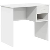 vidaXL Stol s pohranom bijeli 90x49.5x75 cm konstruirano drvo | shoptok.hr