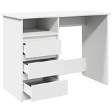  Radni stol bijeli 102 x 50 x 75 cm od konstruiranog drva | shoptok.hr