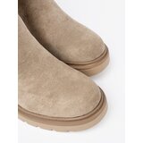 Shelvt Beige boots on a thick sole with an ankle upper | Shoptok.si