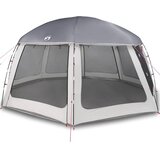  Šator za bazen s uklonjivim letvicama i mrežastim stjenkama Siva 612 x 612 cm | Shoptok.si