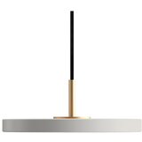 UMAGE Svijetlo siva LED viseća svjetiljka s metalnim sjenilom ø 15 cm Asteria Micro – | shoptok.hr