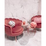 Kondela Art-deco fotelj, roza žametna tkanina/zlat krom-zlato, NOBLIN | Shoptok.si
