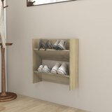 vidaXL Stenske omare za čevlje sonoma hrast 60x18x60 cm iverna plošča | Shoptok.si