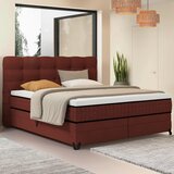 Premium Living Postelja Boxspring Carmen C, Rjava, 180x200 | Shoptok.si