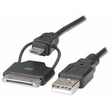 Manhattan Male/USB Micro-Adapter 2 u1 kabl iPhone/iPod Male/USB A | ePonuda.com