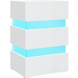 Maison Chic LED Nočna omarica - Nočna miza visok sijaj bela 45x35x67 cm inženirski les, (21688001) Cene