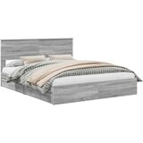  s od storage Siva Sonoma 160 x 200 cm Konstruirano drvo | shoptok.hr