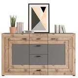 MID.YOU Komoda Freno, Barva Hrasta, Siva | Shoptok.si