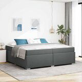  Krevetna konstrukcija Ostalo Tamno siva 200 x 200 cm tkanina | shoptok.hr