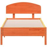  Okvir kreveta s uzglavljem voštano smeđi 90x200 cm od borovine | shoptok.hr