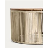 Kave Home Okrugao vrtni stolić za kavu s pločom stola od bagrema ø 70 cm Dandara – | shoptok.hr