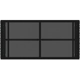  stol Crna 80 x 40 x 40 cm PE Rattan i Staklo | Eponuda.com