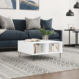  Stolić za kavu bijeli 60 x 60 x 30 cm od konstruiranog drva Bijela | shoptok.hr