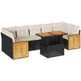 vidaXL 8-dijelni set vrtnih sofa od poliratana s jastucima crni bagrem | shoptok.hr