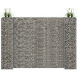 Maison Chic Cvetlično korito - Cvetlični Lonec za rastline gabion H-oblike jeklo 260x40x180 cm, (21790640) | Shoptok.si