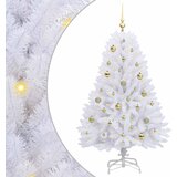 vidaXL Umetno Zložljivo Božično Drevo Bela 150 cm PVC in jeklo, (5000111520) Cene