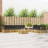 Set vanjskih sofa 8 pcs Bijela i antracit 79 x 79 x 37 cm | shoptok.hr